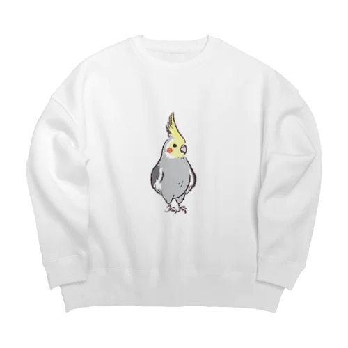 オカメインコRocky Big Crew Neck Sweatshirt