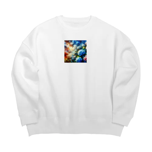 紫陽花夢幻 Big Crew Neck Sweatshirt