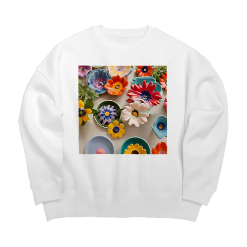 🍽かわいいアクセサリーたち🌺 Big Crew Neck Sweatshirt