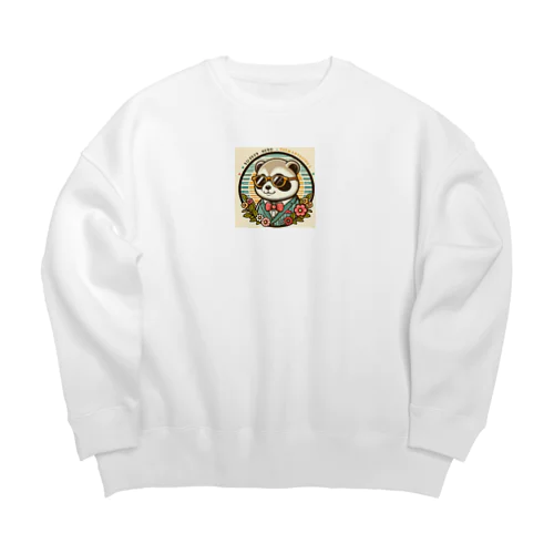 OSHARE RACCOON Big Crew Neck Sweatshirt