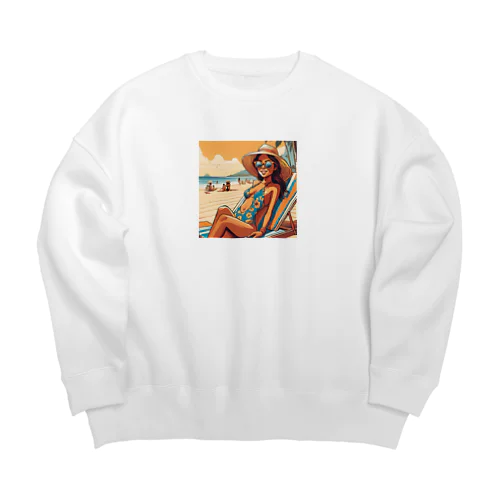 ハワイガール Big Crew Neck Sweatshirt