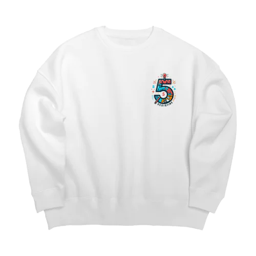 NO.デザイン#5 Big Crew Neck Sweatshirt