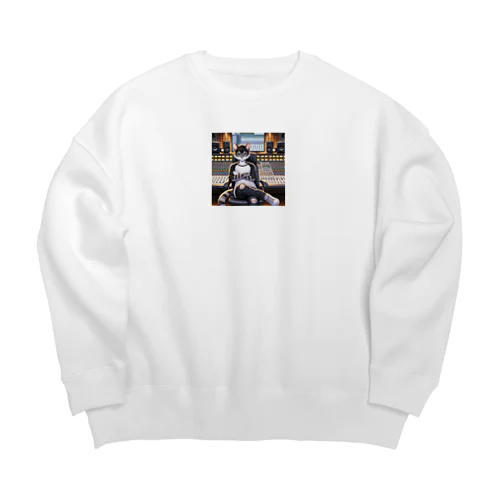 ミキサー猫A Big Crew Neck Sweatshirt