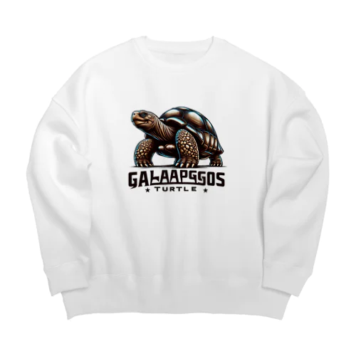 ガラパゴスゾウガメ🐢 Big Crew Neck Sweatshirt