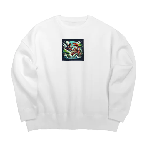 猿蟹合戦 Big Crew Neck Sweatshirt