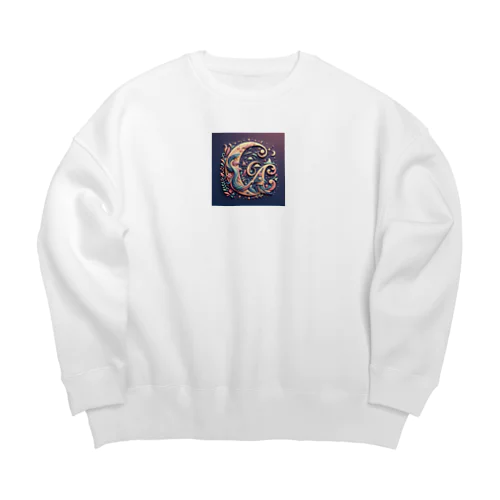 三日月 Big Crew Neck Sweatshirt