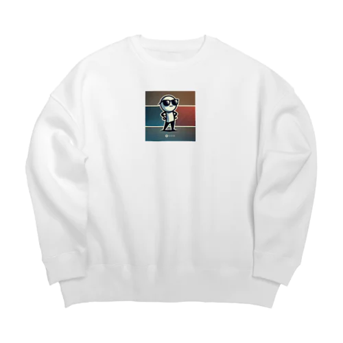 おしゃれ棒人間 Big Crew Neck Sweatshirt