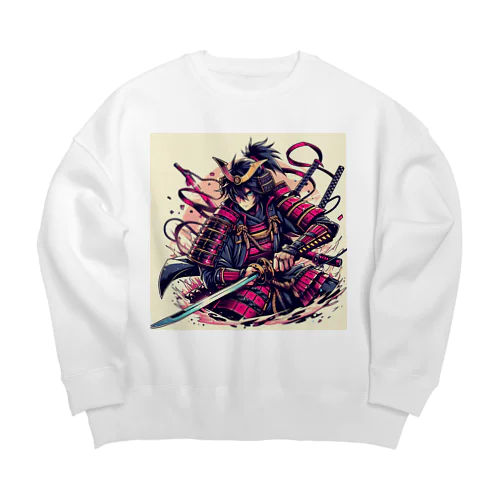 カッコいい侍のグッズ Big Crew Neck Sweatshirt