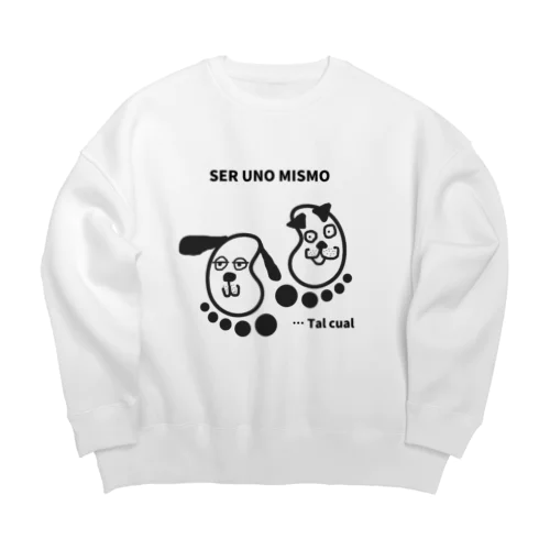 足型いぬ Big Crew Neck Sweatshirt