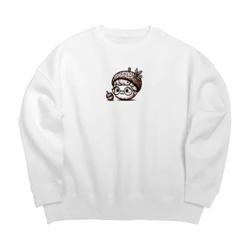 どんぐりばあちゃん Big Crew Neck Sweatshirt