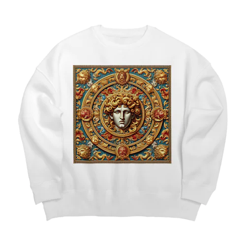 Renaissance baroque模様　European Big Crew Neck Sweatshirt