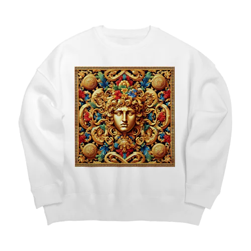 Renaissance baroque模様　European Big Crew Neck Sweatshirt