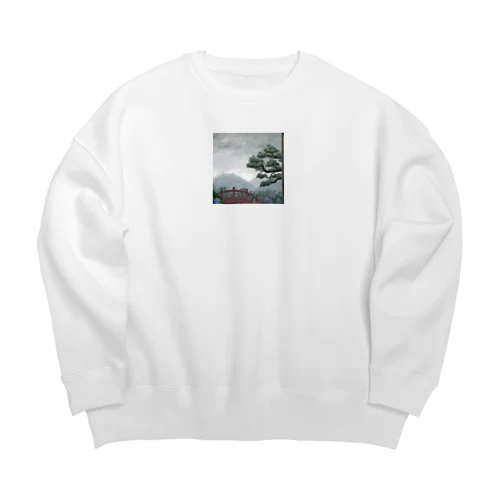 梅雨の庭 Big Crew Neck Sweatshirt