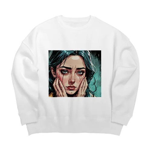 心が震えた 感情 Big Crew Neck Sweatshirt