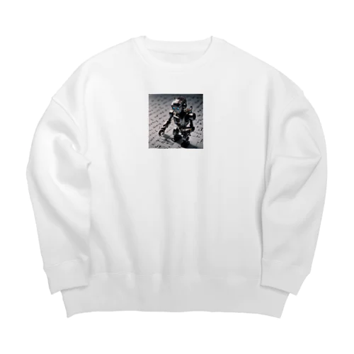 作曲ロボット Big Crew Neck Sweatshirt