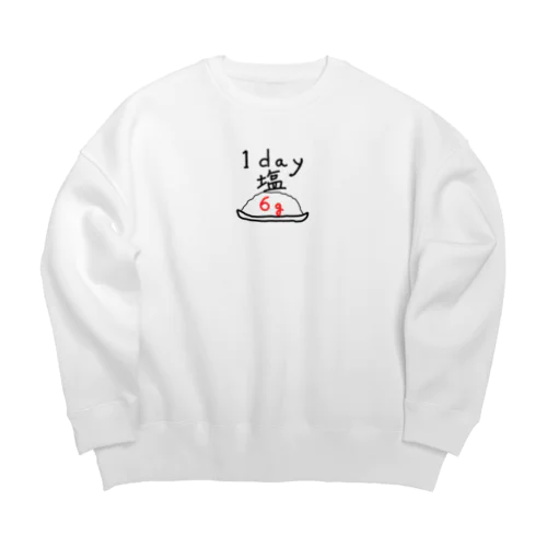 一日　塩　6g Big Crew Neck Sweatshirt