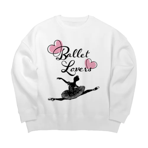 Ballet Lovers Ballerina Big Crew Neck Sweatshirt