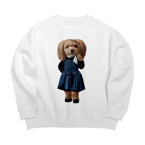 愛犬コスチューム：れあ＠チワプー Big Crew Neck Sweatshirt