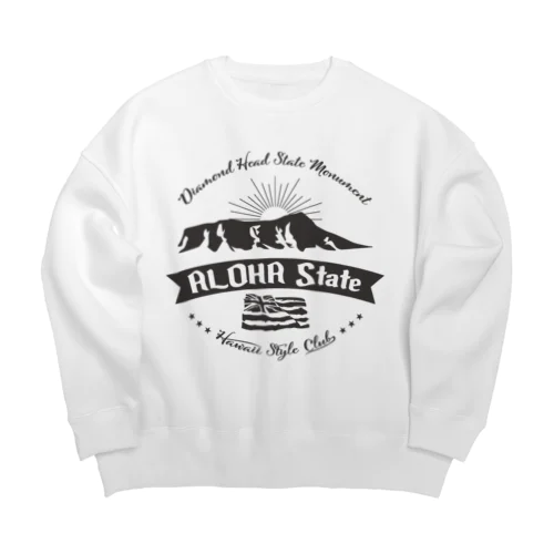 HONOLULU VOLCANO Big Crew Neck Sweatshirt