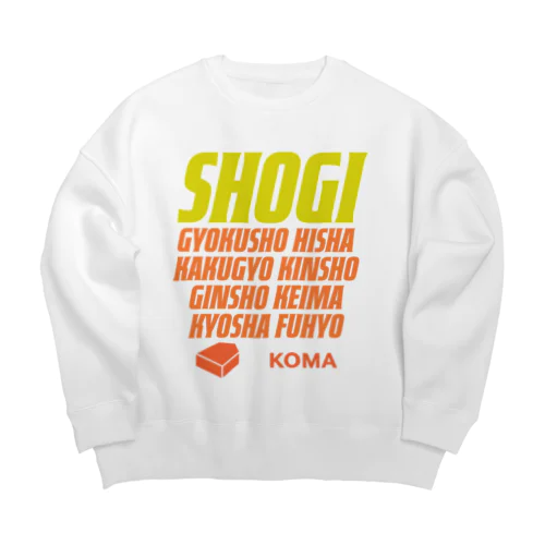 将棋の駒 Big Crew Neck Sweatshirt