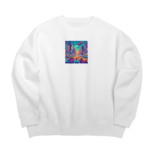 まるでSF映画 Big Crew Neck Sweatshirt