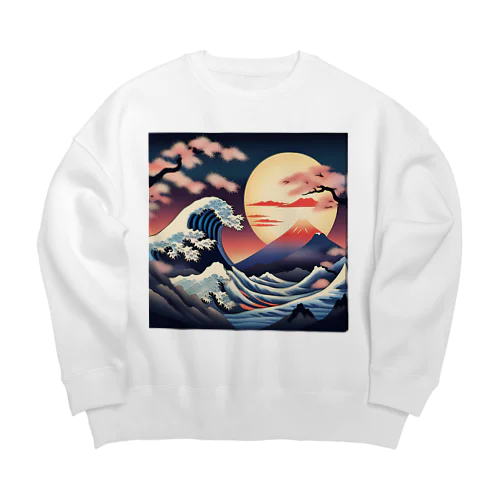 浮世絵 Big Crew Neck Sweatshirt