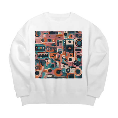 音 Big Crew Neck Sweatshirt