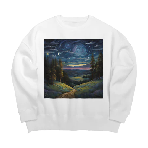 星明かり Big Crew Neck Sweatshirt