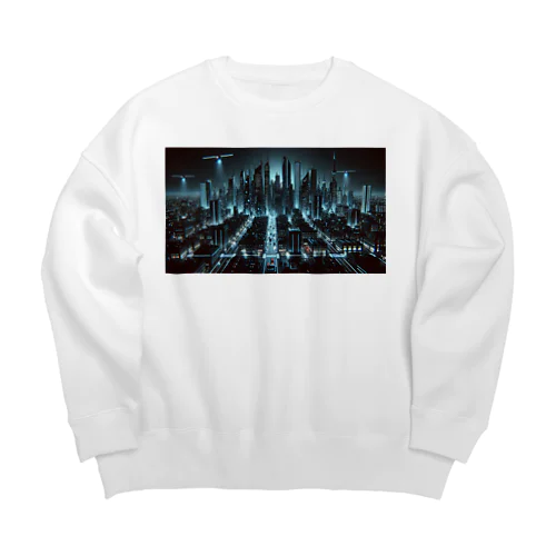 未来都市の停電 Big Crew Neck Sweatshirt