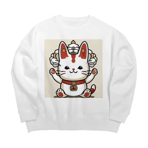 神様の使い！ Big Crew Neck Sweatshirt