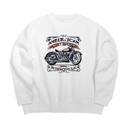 アメリカンビンテージバイク Big Crew Neck Sweatshirt