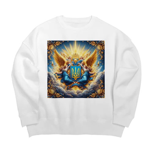 Renaissance  16世紀　エンジェル　ウクライナ🇺🇦🔱 Big Crew Neck Sweatshirt