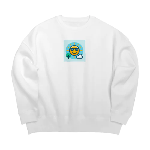 ニコニコたいよう Big Crew Neck Sweatshirt