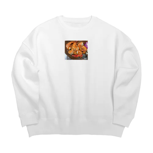 Fake food③ Big Crew Neck Sweatshirt