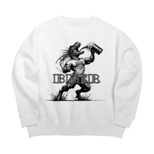 BEER　ZAURUS Big Crew Neck Sweatshirt