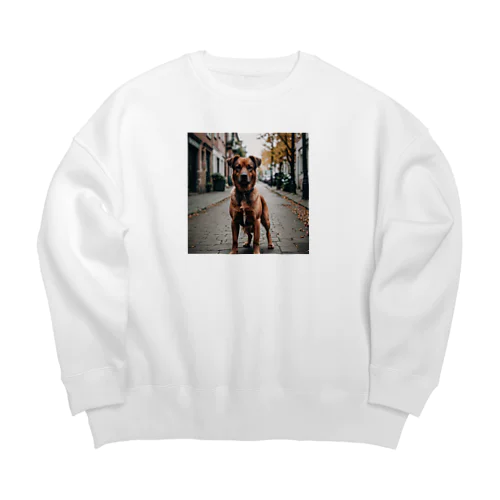 強くて独立心旺盛な犬を写した素敵な写真🐕✨ Big Crew Neck Sweatshirt