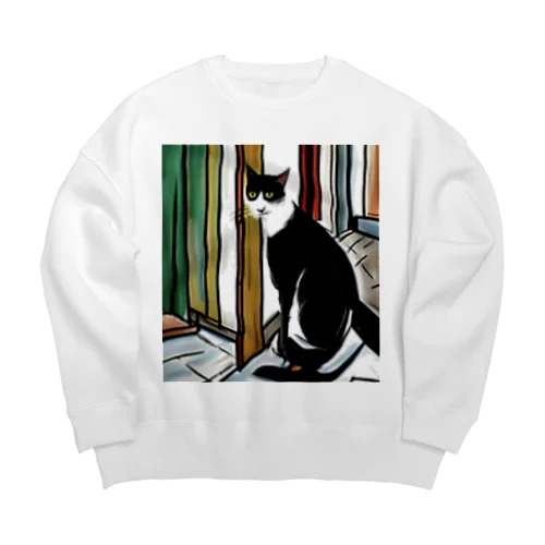 スパイ猫ちゃん、ミッション中！ Big Crew Neck Sweatshirt