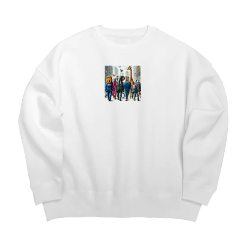 ビジネスアニマルズ Big Crew Neck Sweatshirt