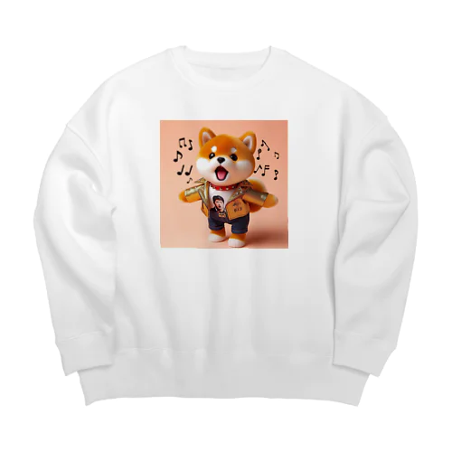 歌うワンコ、２ Big Crew Neck Sweatshirt