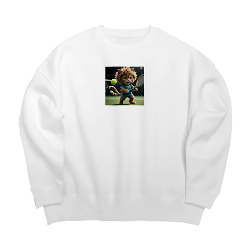 テニスキャット Big Crew Neck Sweatshirt