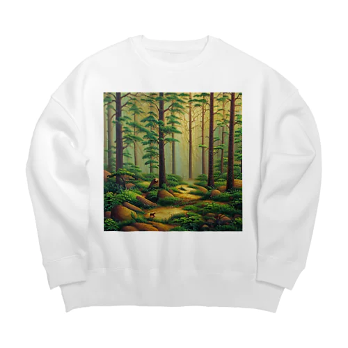 森の中で創作活動 Big Crew Neck Sweatshirt