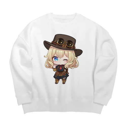 NO MAGIC RELIC HUNTER #セレニウム ちゃんいいね Big Crew Neck Sweatshirt