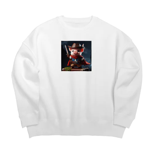 可愛い勇者✨ Big Crew Neck Sweatshirt