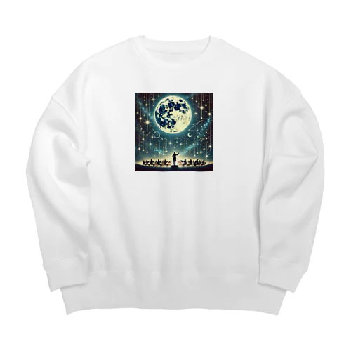 Harmony of the Starry Sky - 星空の調和 Big Crew Neck Sweatshirt