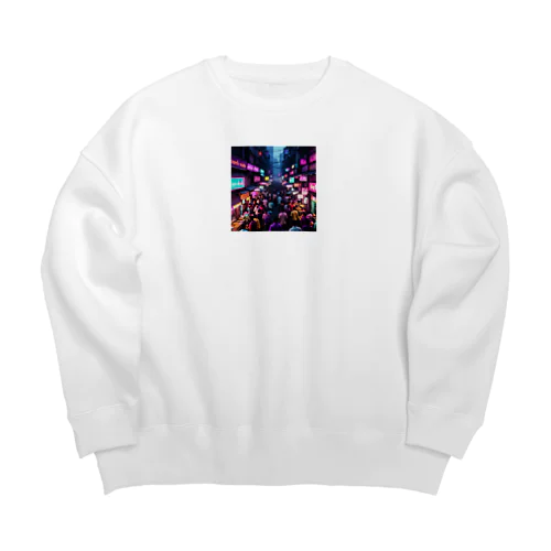 世界の名所　チャルマ Big Crew Neck Sweatshirt