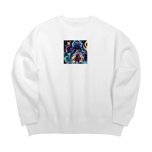 クリスタルの力を宿す神秘の戦士 Big Crew Neck Sweatshirt