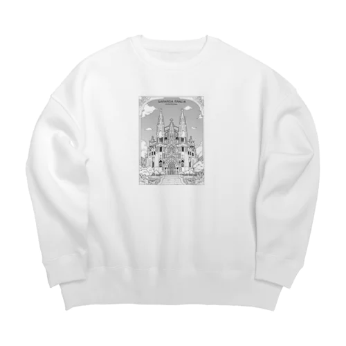 イラスト世界旅行 Big Crew Neck Sweatshirt