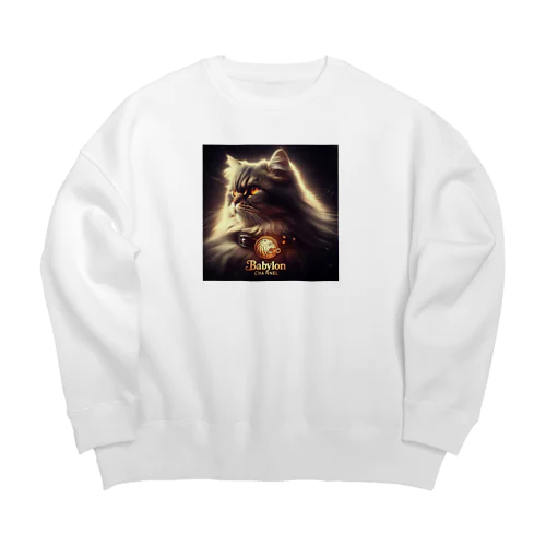 Persian Cat　Babylon channel Big Crew Neck Sweatshirt