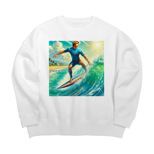 サーフィン男子 Big Crew Neck Sweatshirt