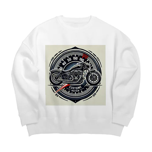 カスタムバイクとメーターの融合：ハイパフォーマンスを象徴する革新的ロゴ Big Crew Neck Sweatshirt